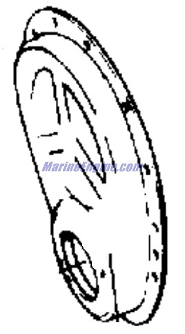 Evinrude Johnson OMC 3853194 - Cover, Crankcase Front End