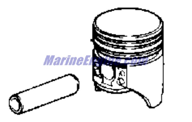 Evinrude Johnson OMC 3853878 - Piston Assembly, .040 O/S