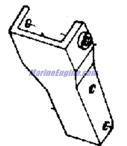 Evinrude Johnson OMC 3853884 - Bracket And Bushing Assembly