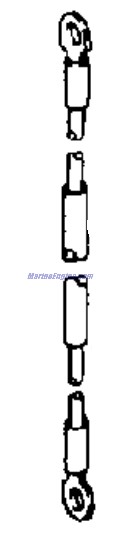 Evinrude Johnson OMC 3853939 - Cable Assembly, 4GA 13