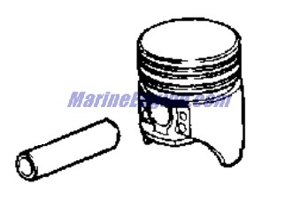 Evinrude Johnson OMC 3853951 - Piston Assembly, .040 O/S