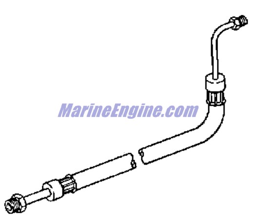 Evinrude Johnson OMC 3853967- Hose, Power Steering Pump to Pressure Valve