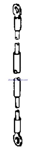 Evinrude Johnson OMC 3854007 - Cable Assembly, 2GA 13