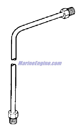Evinrude Johnson OMC 3854058 - Fuel Line, Fuel Pump to Carburetor