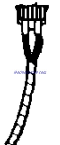 Evinrude Johnson OMC 3854244 - Cable Assembly, 2/C