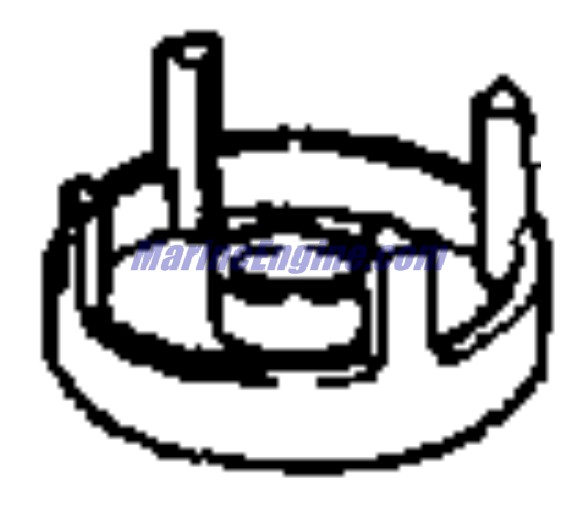 Evinrude Johnson OMC 3854309 - Pole Piece & Plate