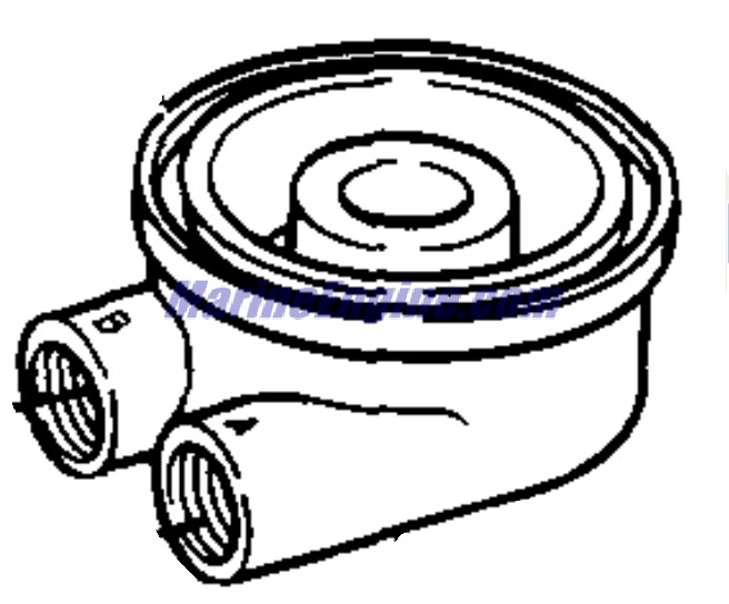 Evinrude Johnson OMC 3854589 - Adaptor, Engine Oil