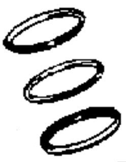Evinrude Johnson OMC 3855040 - Rings, 0.030 Oversize