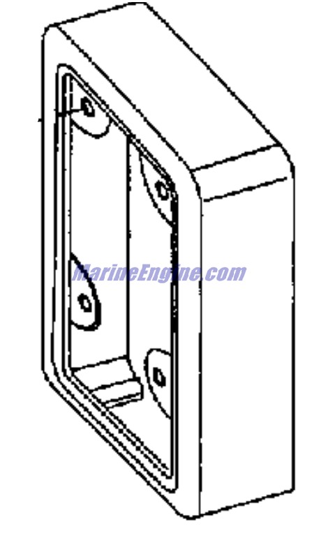 Evinrude Johnson OMC 3856764 - Textured Fuse Cover.