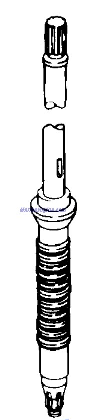 Evinrude Johnson OMC 5000175 - Drive Shaft Assembly, 22.5