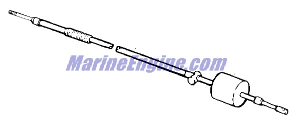Evinrude Johnson OMC 5000512 - Throttle Cable Assembly