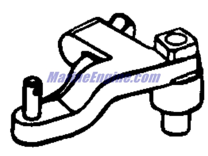 Evinrude Johnson OMC 5000549 - Throttle Arm & Pin Assembly