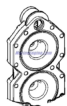 Evinrude Johnson OMC 5001257 - Cylinder Head Port 90/115