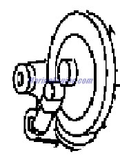Evinrude Johnson OMC 5001513 - Pump, Bracket & Hose Assembly