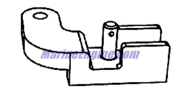 Evinrude Johnson OMC 5001592 - Adaptor & Pin Assembly