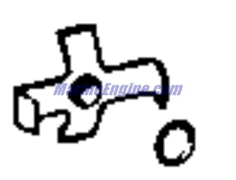 Evinrude Johnson OMC 5001911 - Spring & O-Ring Assembly