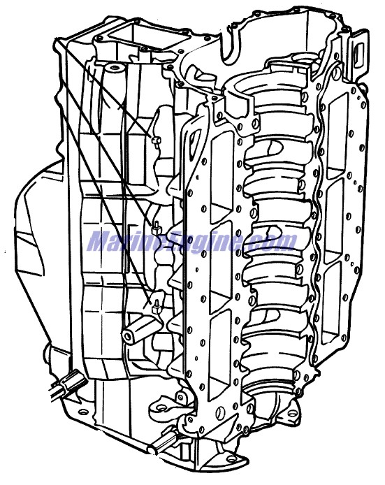 Evinrude Johnson OMC 5004178 - Cylinder & Crankcase 150-25