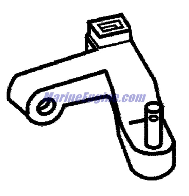 Evinrude Johnson OMC 5004426 - Throttle Arm & Pin Assembly