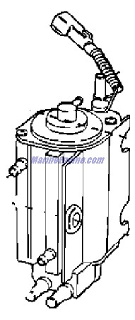 Evinrude Johnson OMC 5004429 - Fuel Pump And Reservoir