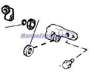 Evinrude Johnson OMC 5004651 - ThumbWheel & Connector Assembly