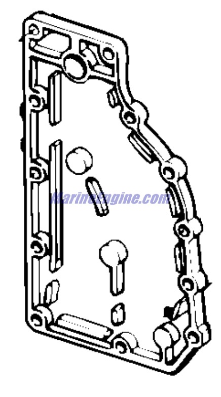Evinrude Johnson OMC 5004666 - Cov, Elbow & Plug Assembly
