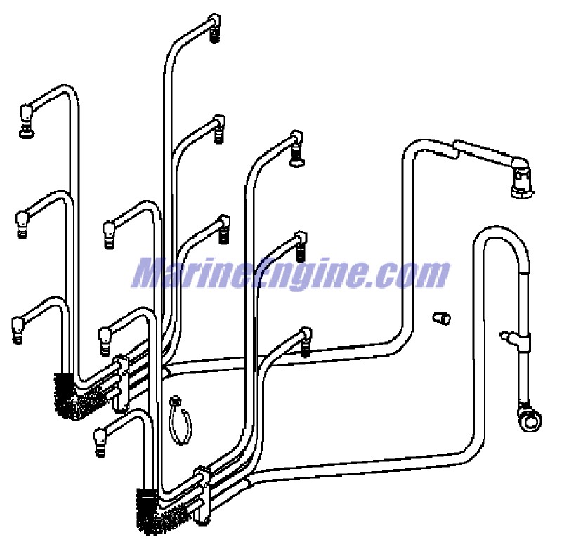 Evinrude Johnson OMC 5004986 - Fuel Manifold Assembly