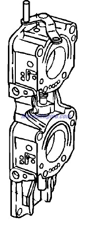 Evinrude Johnson OMC 5005103 - Throttle Body, 115PORT