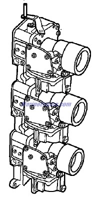 Evinrude Johnson OMC 5005106 - Throttle Body Assembly