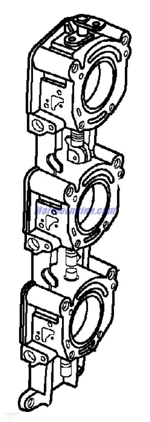 Evinrude Johnson OMC 5005107 - Throttle Body Assembly