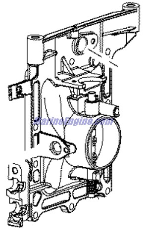 Evinrude Johnson OMC 5005149 - Throttle Body Assembly