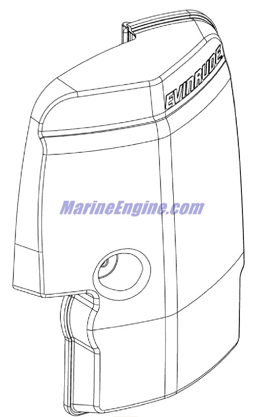 Evinrude Johnson OMC 5005183 - Air Silencer Assembly