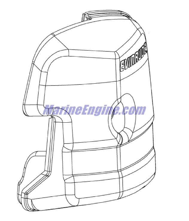 Evinrude Johnson OMC 5005193 - Silencer Assembly, Air