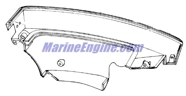 Evinrude Johnson OMC 5005220 - Lower Motor Cover Assembly