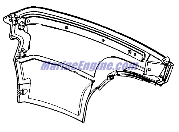 Evinrude Johnson OMC 5005224 - Lower Motor Cover Assembly