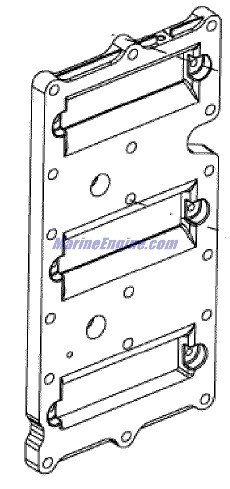 Evinrude Johnson OMC 5005282 - Reed Plate Assembly