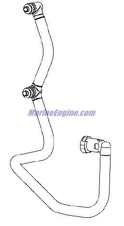Evinrude Johnson OMC 5005343 - Fuel Rail Assembly
