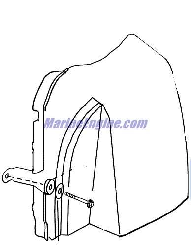 Evinrude Johnson OMC 5005368 - Air Silencer Assembly