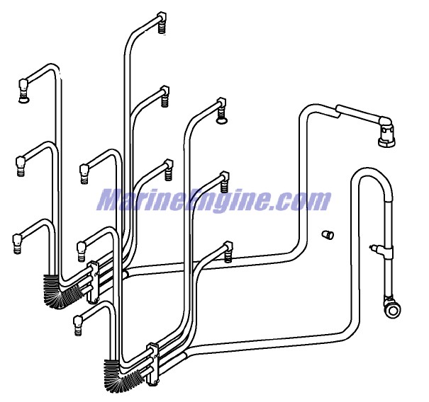 Evinrude Johnson OMC 5005413 - Fuel Manifold Assembly