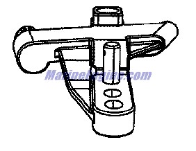 Evinrude Johnson OMC 5005495 - Throttle Arm & Pin Assembly