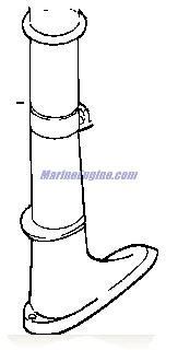 Evinrude Johnson OMC 5005498 - Exhaust Housing Assembly