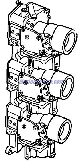 Evinrude Johnson OMC 5005555 - Carburetor Assembly