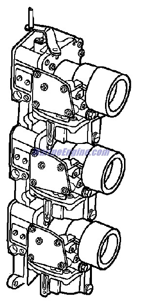 Evinrude Johnson OMC 5005556 - Carburetor Assembly