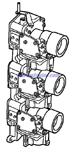 Evinrude Johnson OMC 5005557 - Carburetor Assembly