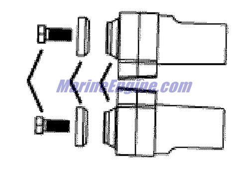 Evinrude Johnson OMC 5005735 - Upper Mount Assembly