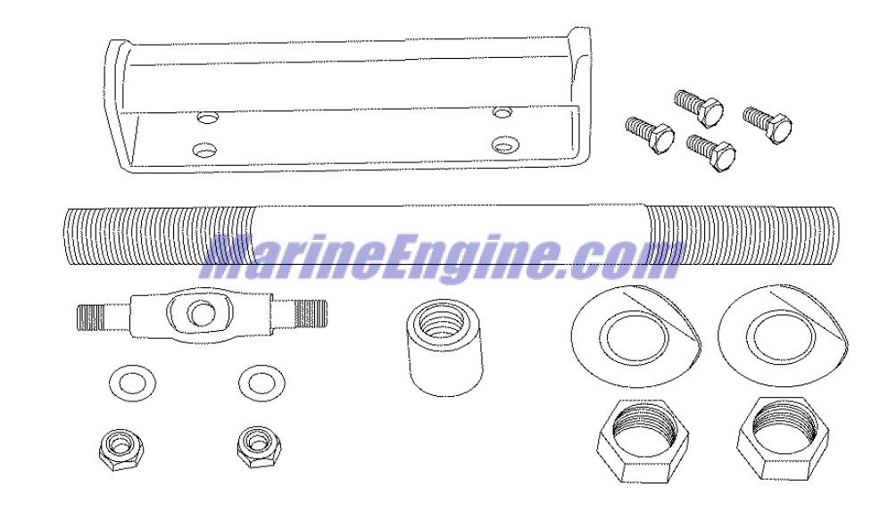 Evinrude Johnson OMC 5005819 - Dual Cable Kit #13796