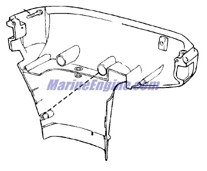 Evinrude Johnson OMC 5005841 - Lower Motor Cover-175 Mil.port
