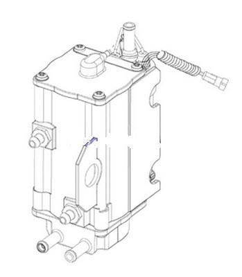 Evinrude Johnson OMC 5006084 - Fuel Pump And Reservoir