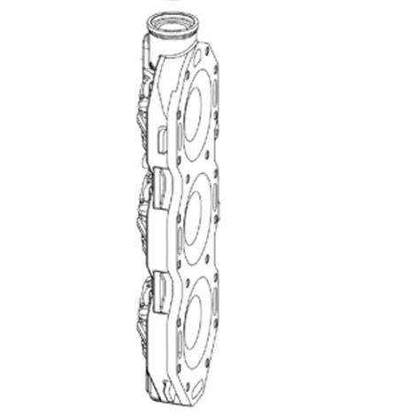Evinrude Johnson OMC 5006194 - Cylinder Head, 225 & 250 Prt
