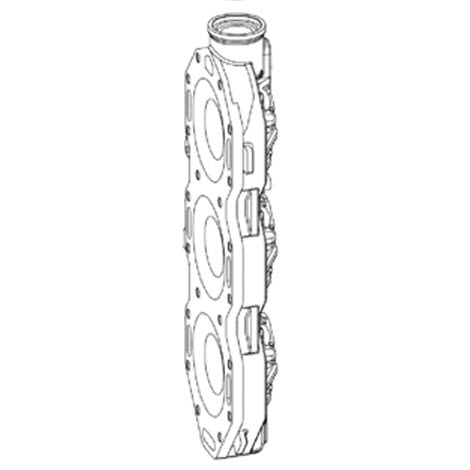 Evinrude Johnson OMC 5006195 - Cylinder Head, 225 & 250Stbd