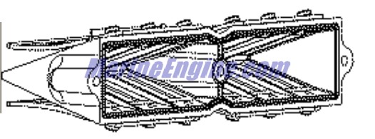 Evinrude Johnson OMC 5006208 - Reed Valve & Screw Assembly